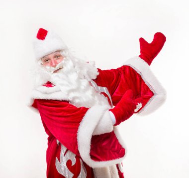 Noel Baba beyaz zemin üzerine