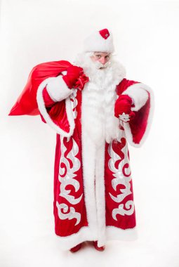 Noel Baba beyaz zemin üzerine