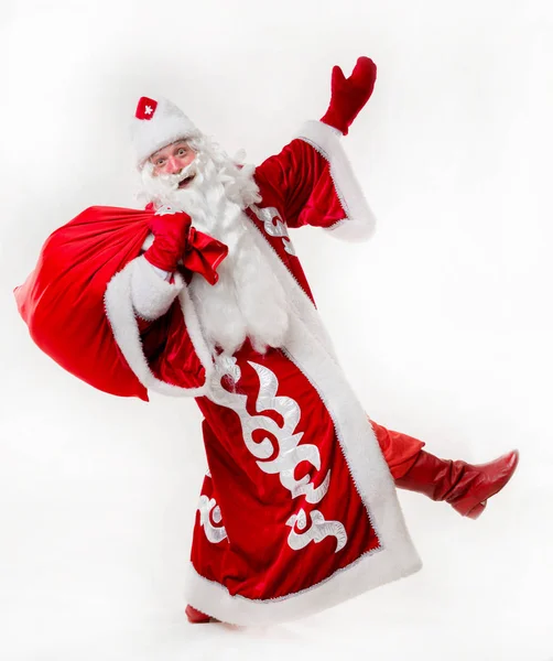 Babbo Natale con regali — Foto Stock