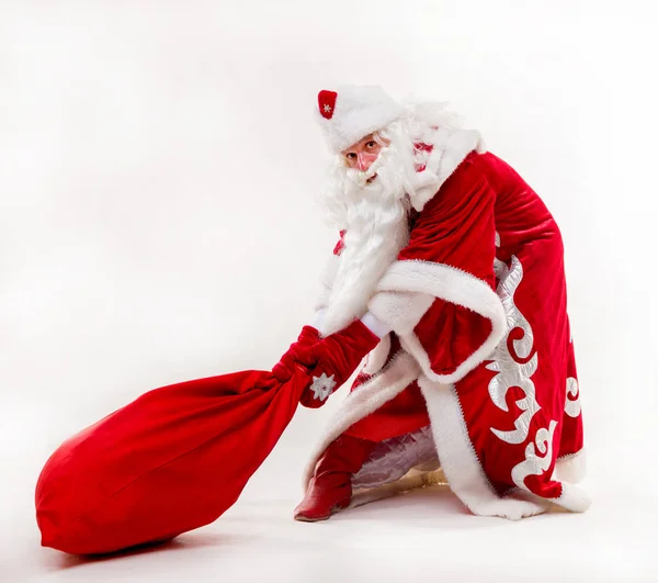 Babbo Natale su sfondo bianco — Foto Stock