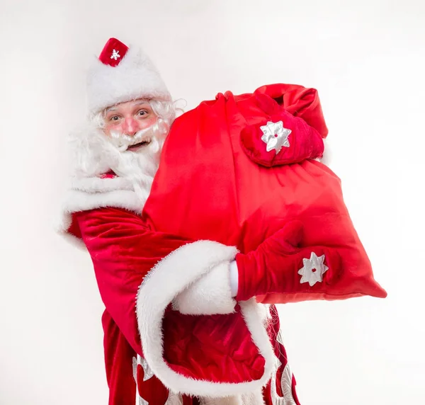 Santa Claus avec des cadeaux — Photo