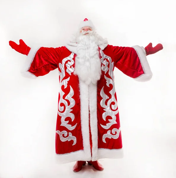 Santa Claus sobre fondo blanco — Foto de Stock