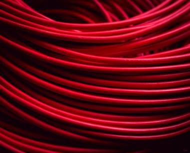 Elektrik donatımın kapatın. Çok renkli kablolar.