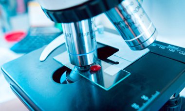 Laboratuvar donatımı. Mikroskop.