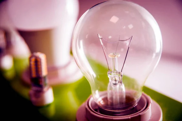 Närbild Lampan Elektrisk Utrustning — Stockfoto