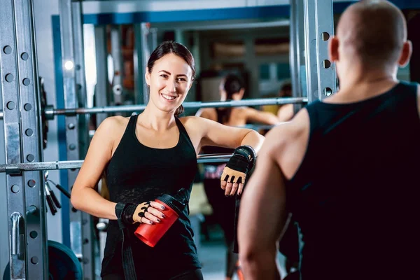 Jonge Sportieve Vrouw Gym — Stockfoto