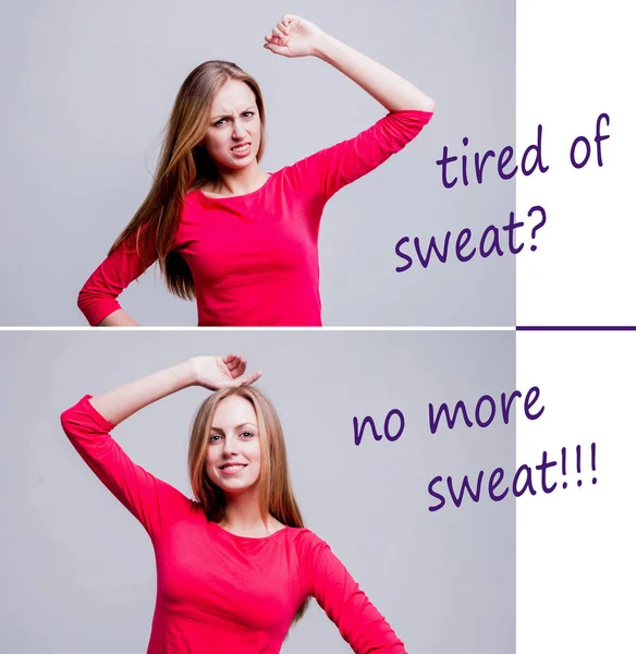 Advertising. Tired of sweat? No more sweat!