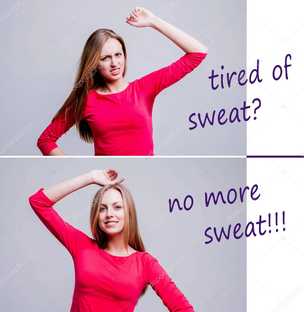 Advertising. Tired of sweat? No more sweat!