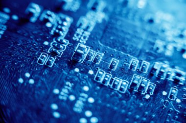 Elektrik donatımı. Microcircuit dokusu.