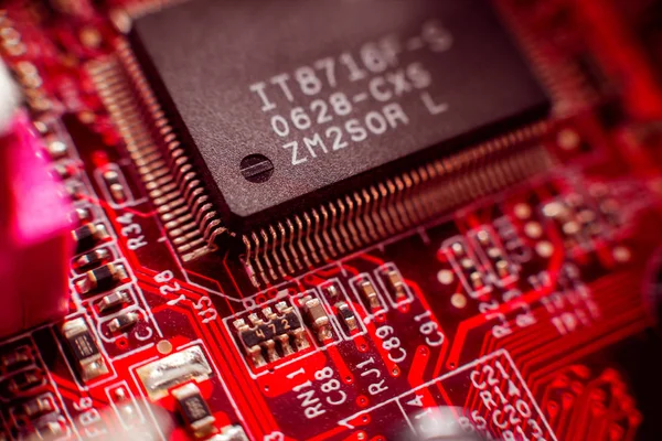 Elektrik Donatımı Microcircuit Dokusu — Stok fotoğraf