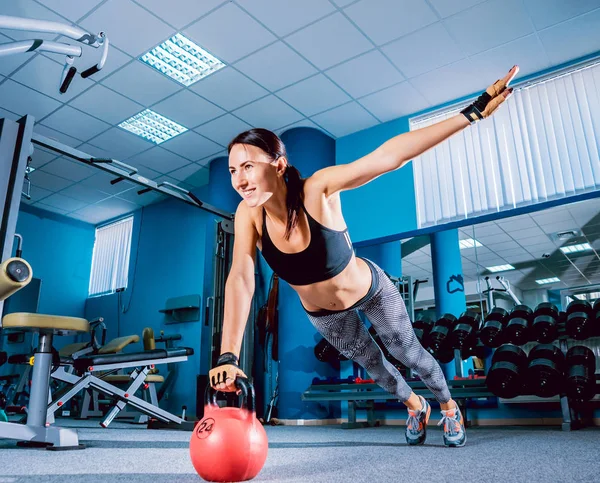 Young Sporty Woman Gym — Stock Photo, Image