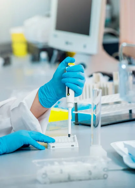 Medic Personeel Het Werk Het Laboratorium — Stockfoto