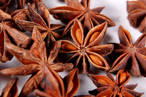 Anason star beyaz zemin üzerine