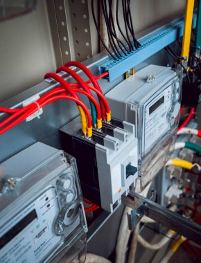 Elektrik teçhizatı. Arkaplan ve doku.