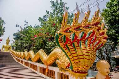 Tayland. Bangkok - 31 Mart/2016: Bangkok tapınaklar görünümünü. 31 Mart 2016