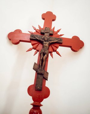 İsa çarmıha gerilmiş. İnanç. Kilise