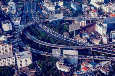 Tayland. Bangkok - 31 Mart/2016: Merkez sokaklarda Bangkok görünümünü. 31 Mart 2016