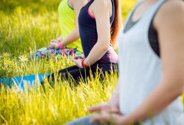 Pratik Yoga Park üç genç kız