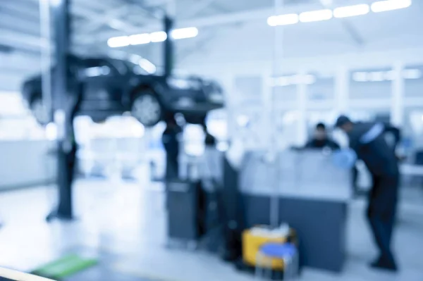 Fondo Borroso Del Servicio Reparación Automóviles — Foto de Stock