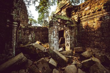 Kamboçya. Angkor Wat - Mart 14/2016: Angkor Wat Tapınağı.