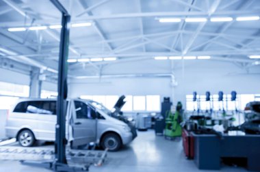 Oto tamir servisi arka plan bulanık