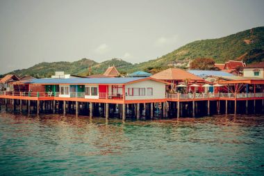 Tayland. Pattaya - 28 Mart/2016: Merkez sokaklarda Pattaya görünümünü. 28 Şubat 2016