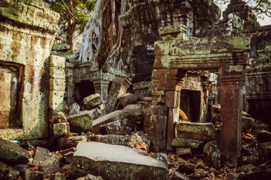 Kamboçya. Angkor Wat - Mart 14/2016: Angkor Wat Tapınağı.