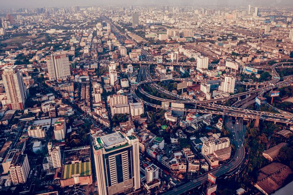 THAILAND. BANGKOK - MARCH 31/2016: View of the central streets Bangkok. March 31, 2016