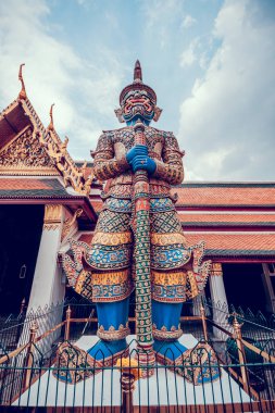 Tayland. Bangkok - 31 Mart/2016: Bangkok tapınaklar görünümünü. 31 Mart 2016