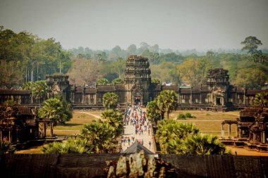 Kamboçya. Angkor Wat - Mart 14/2016: Angkor Wat Tapınağı.