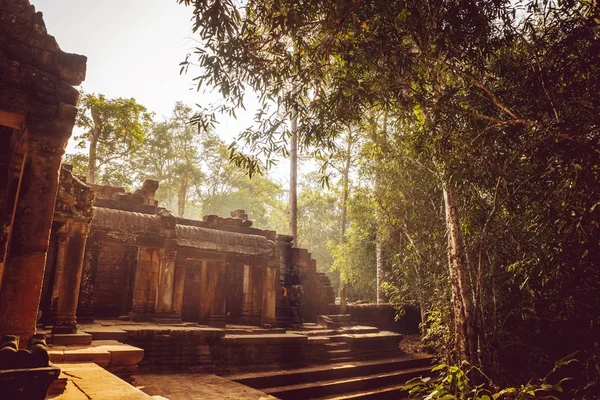 Камбоджа Ангкор Ват Березень 2016 Панорамний Вид Храм Ангкор Ват — стокове фото