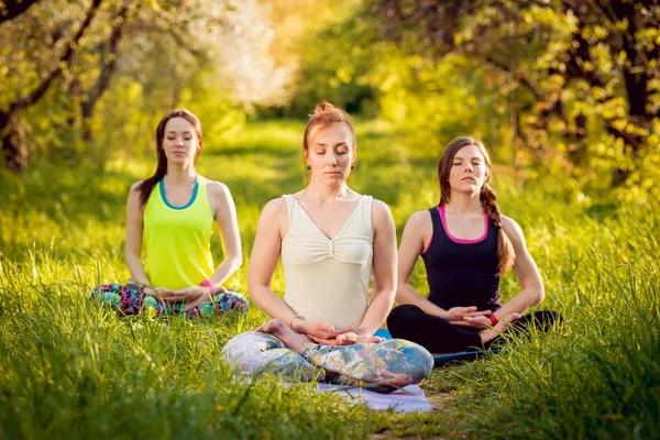 Pratik Yoga Park üç genç kız