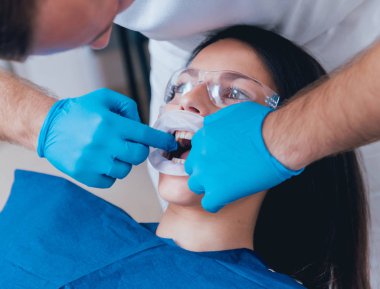 Expander, fotoğraf protokolü için hazırlık montajı. Modern teknoloji