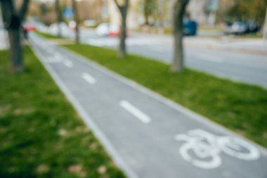  Yeşil Şehir Parkı sokakta, arka plan bulanık