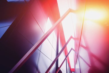 Modern mimari görünümünü kentsel binalar backrground üzerinde