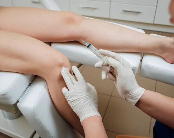 Platelet Rich Plasma Injectie Knie — Stockfoto