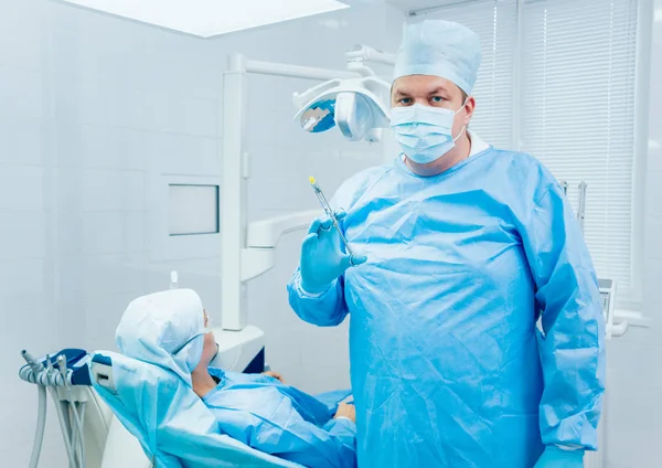 Preparation Dental Surgery Anesthesia Modern Technologies — Stock Photo, Image