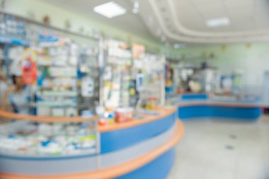 Farmacy iç arka plan bulanık