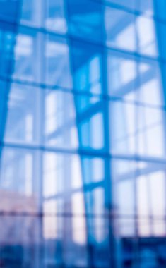 Soyut resim, modern bir bina cam cephe. Bulanık.