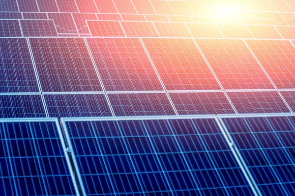 太陽電池パネル 代替電力ソースのテクスチャ — ストック写真
