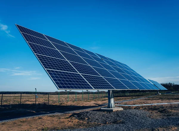 Solární Panely Fotovoltaické Alternativní Elektřina Zdroj — Stock fotografie