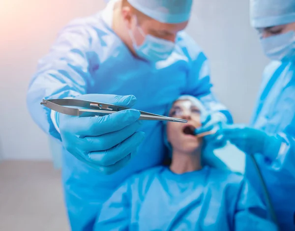 Tratamento Perda Dentária Tecnologias Dentárias Modernas — Fotografia de Stock
