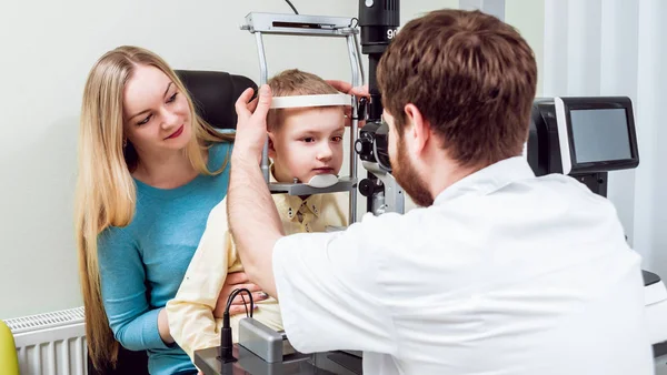 Gleuf Lamp Onderzoek Biomicroscopy Van Het Voorste Oog Segment Fundamentele — Stockfoto