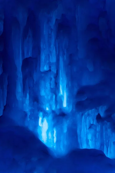 Güzel Arka Plan Buz Yakın Çekim Işık Oyun — Stok fotoğraf