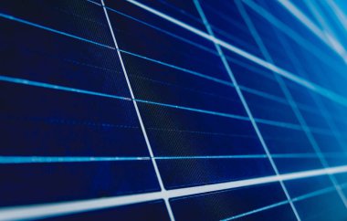 Doku büyük güneş panelleri, alternatif elektrik kaynak.