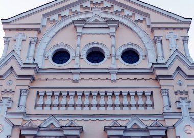 Tarihi bina cephe. Cental Europe stili.