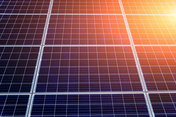 Paneles Solares Fotovoltaicos Fuente Electricidad Alternativa — Foto de Stock