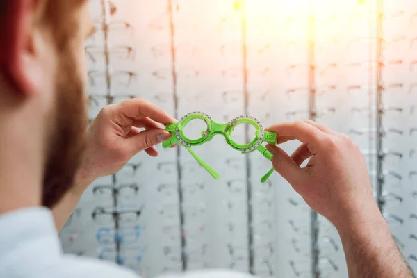 Cornice Prova Occhiali Prova Optometria — Foto Stock