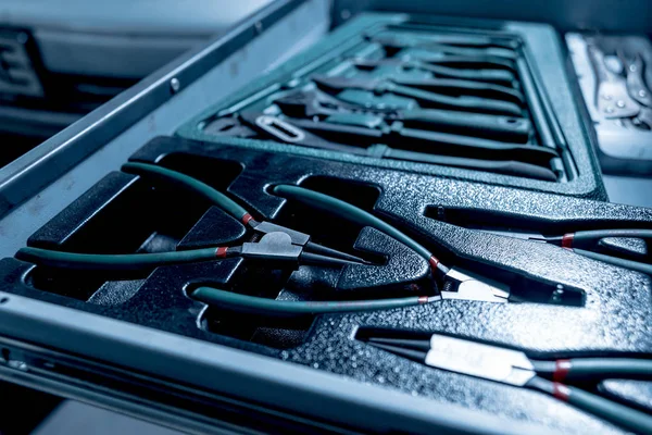 Otomatik tamir servis araçlarında. Yakın çekim