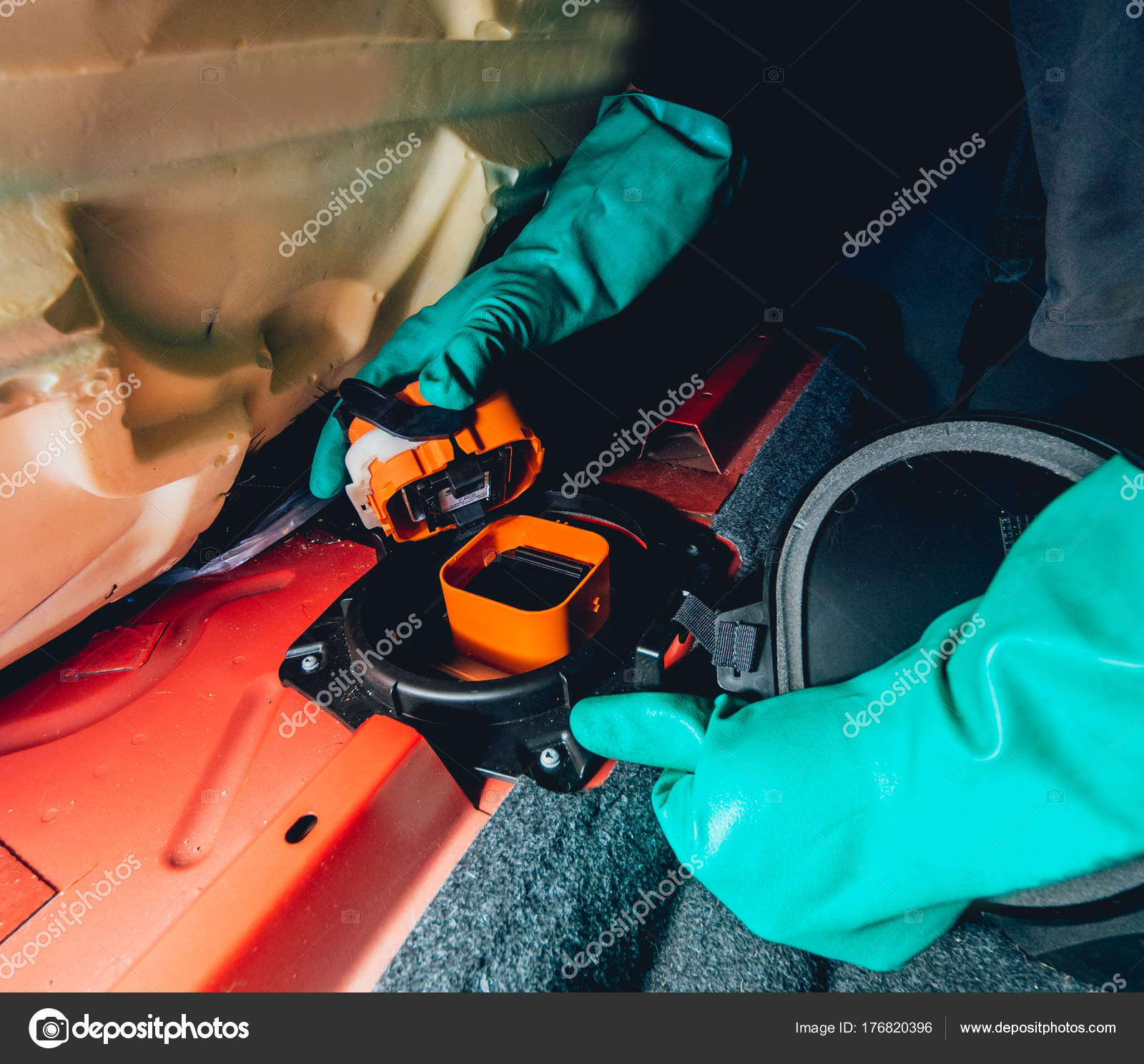 Replacing Fuses Fuse Box Car Car Repair Service Station — Stock Photo